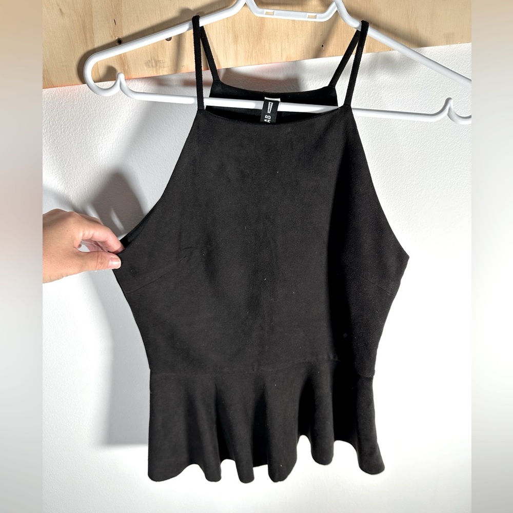 DESIGN LAB, velvet dressy top